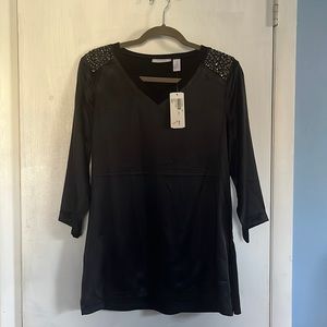 Chico’s Black Silk Blouse